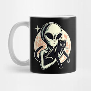 Alien cat aesthetic Mug